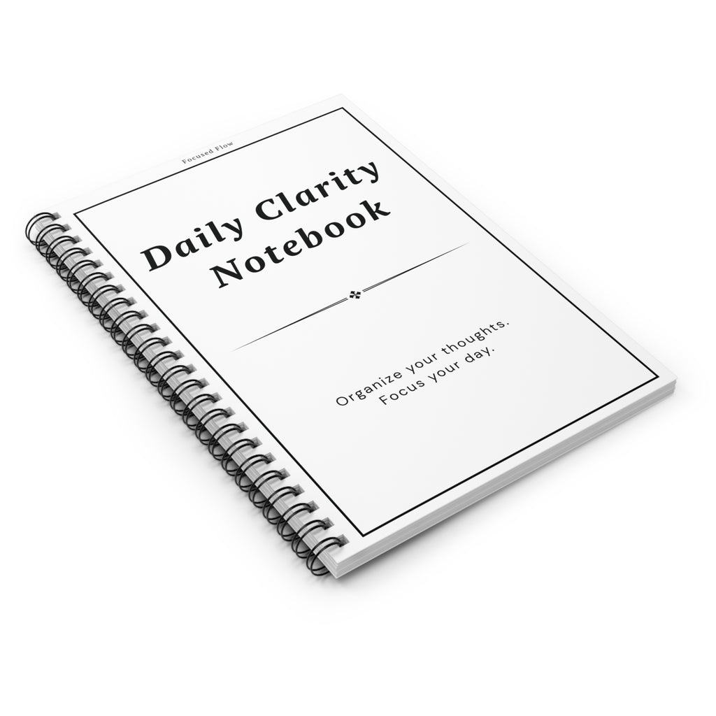 Daily Clarity Notebook – Focused Flow System